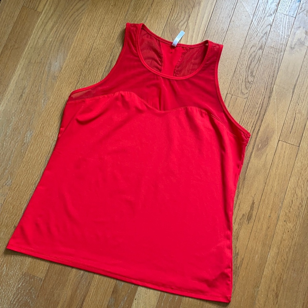 Red tank top